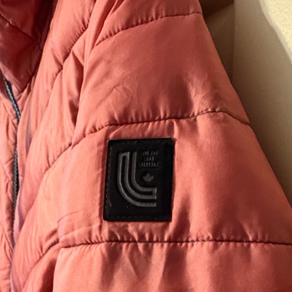 Lole Gradient Pink to Black Puffer Jacket - Picture 4 of 7